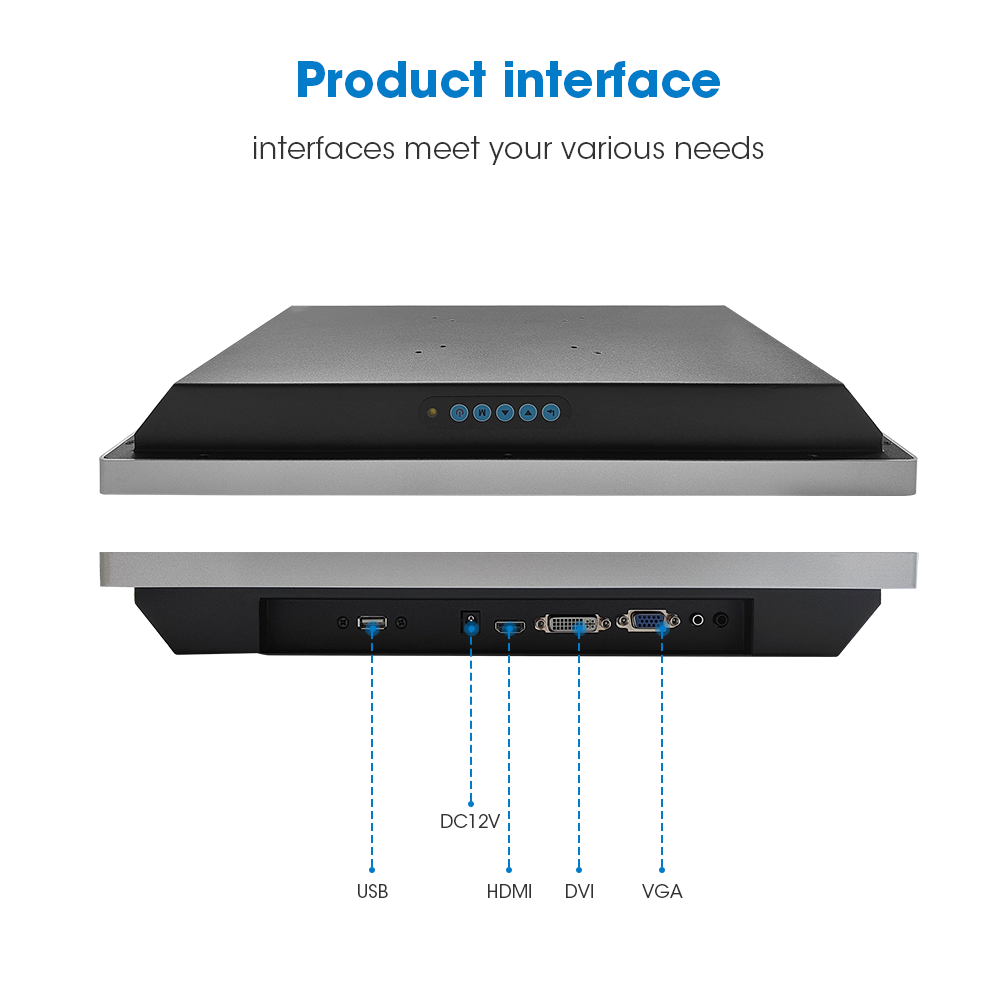 15.6" flat resistive touch industrial monitor with osd keys 15.6" flat resistive touch industrial monitor with osd keys