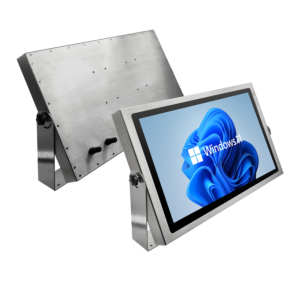21.5" full ip67/ip68 stainless steel touch panel pc with yoke mount