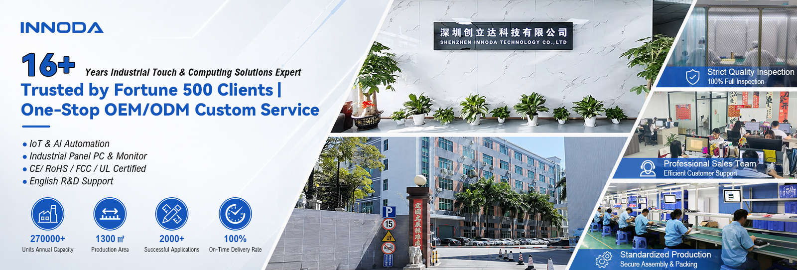 Waterproof Touch PC& Industrial Monitor Manufacturer | INNODA 创立达2026 banner 第一张