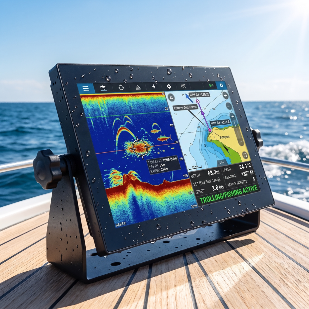 1000 1500nits sunlight readable polarized light ip65/ip67 waterproof industrial grade marine boat touch screen monitor