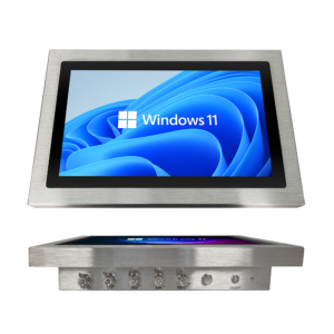 15.6" full ip67 stainless steel industrial panel pc with metal aviation i/o
