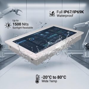 17 3 inch full ip67 waterproof panel pc j6412 front