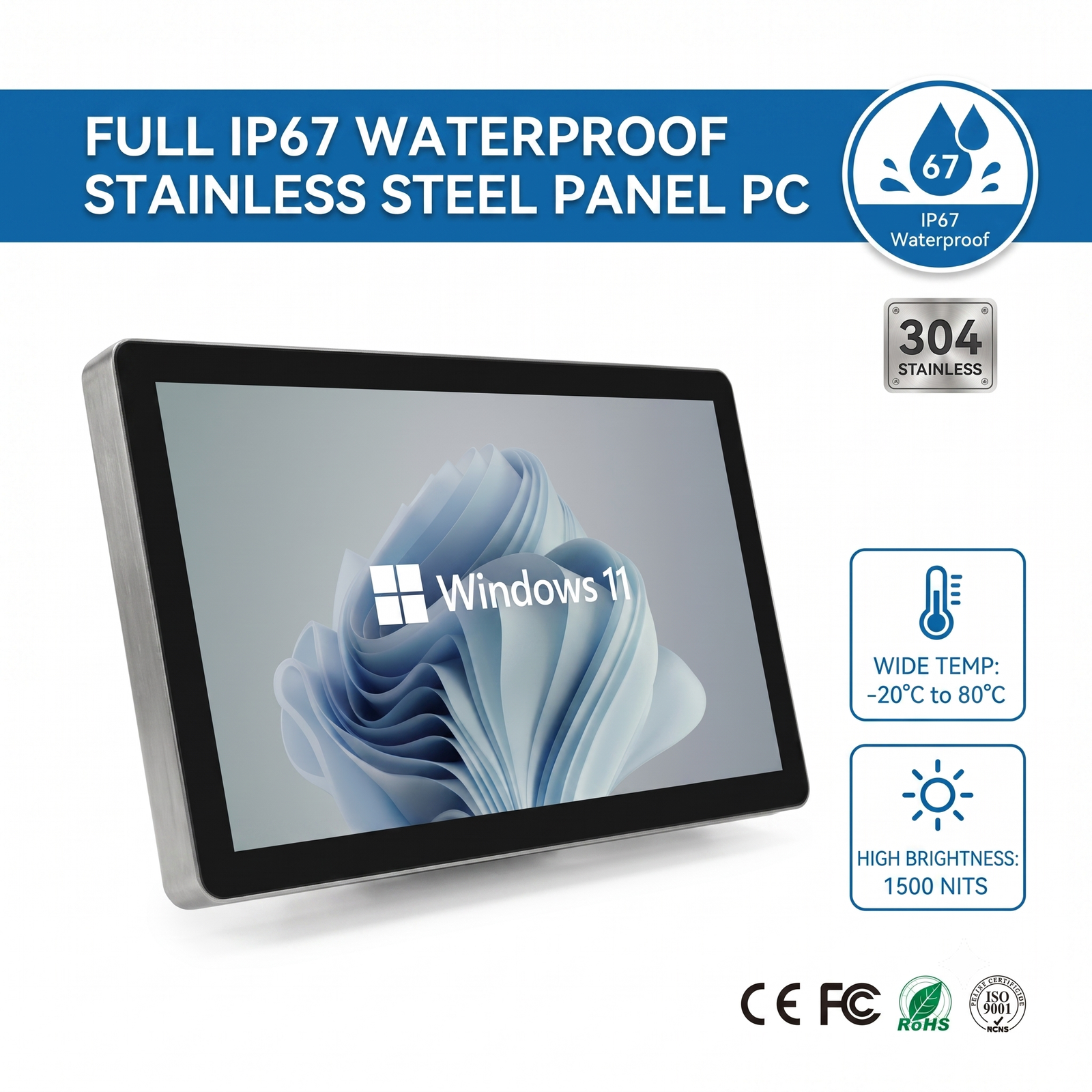 Waterproof Touch PC& Industrial Monitor Manufacturer | INNODA 主图1