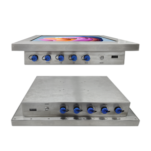 15" full ip67 stainless steel panel pc with integrated qr barcode scanner